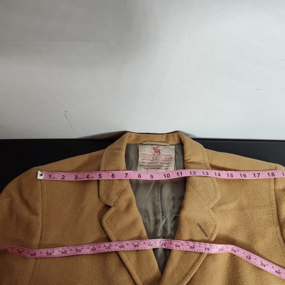 Vintage Kashlan Harry Shaffner and Marx Cashmere Wool Driving Coat saddle tan - Picture 13 of 13